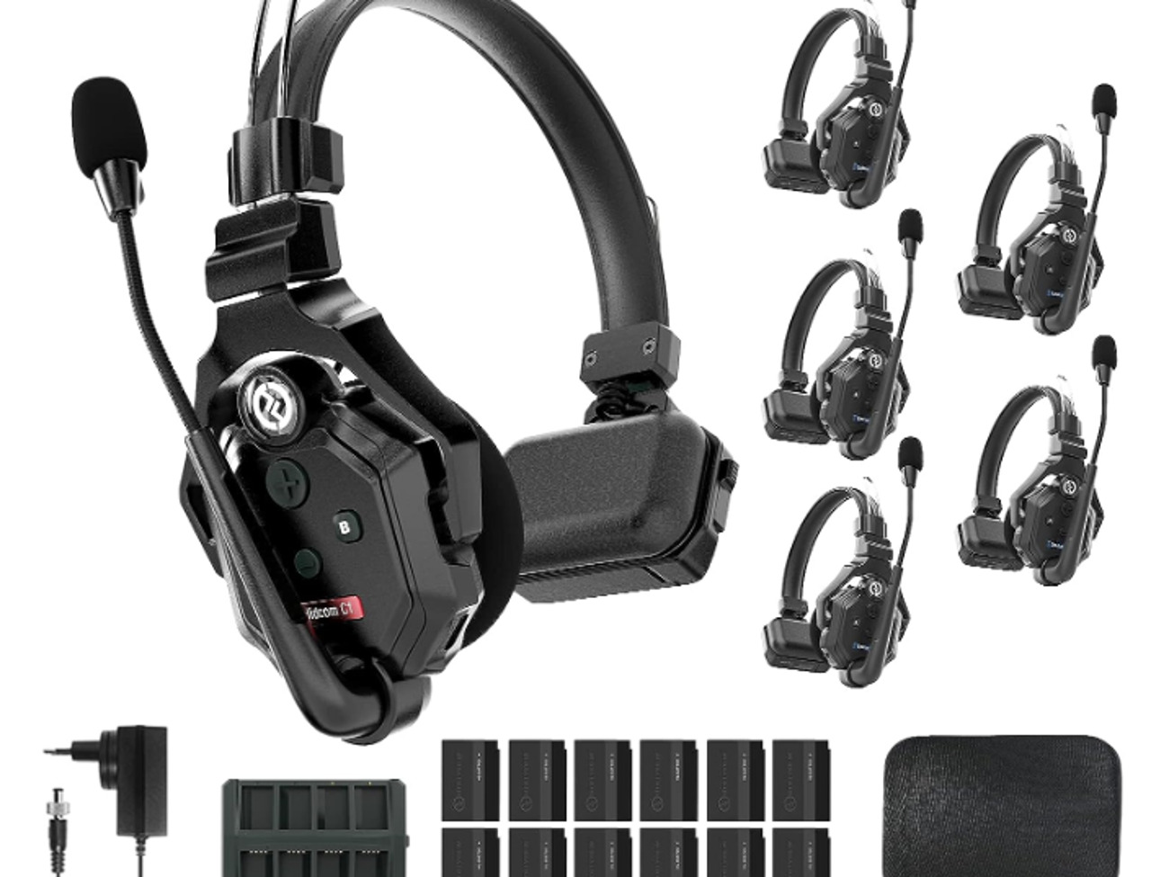   hollyland solidcom c1 – pro wireless system (x6 headsets)