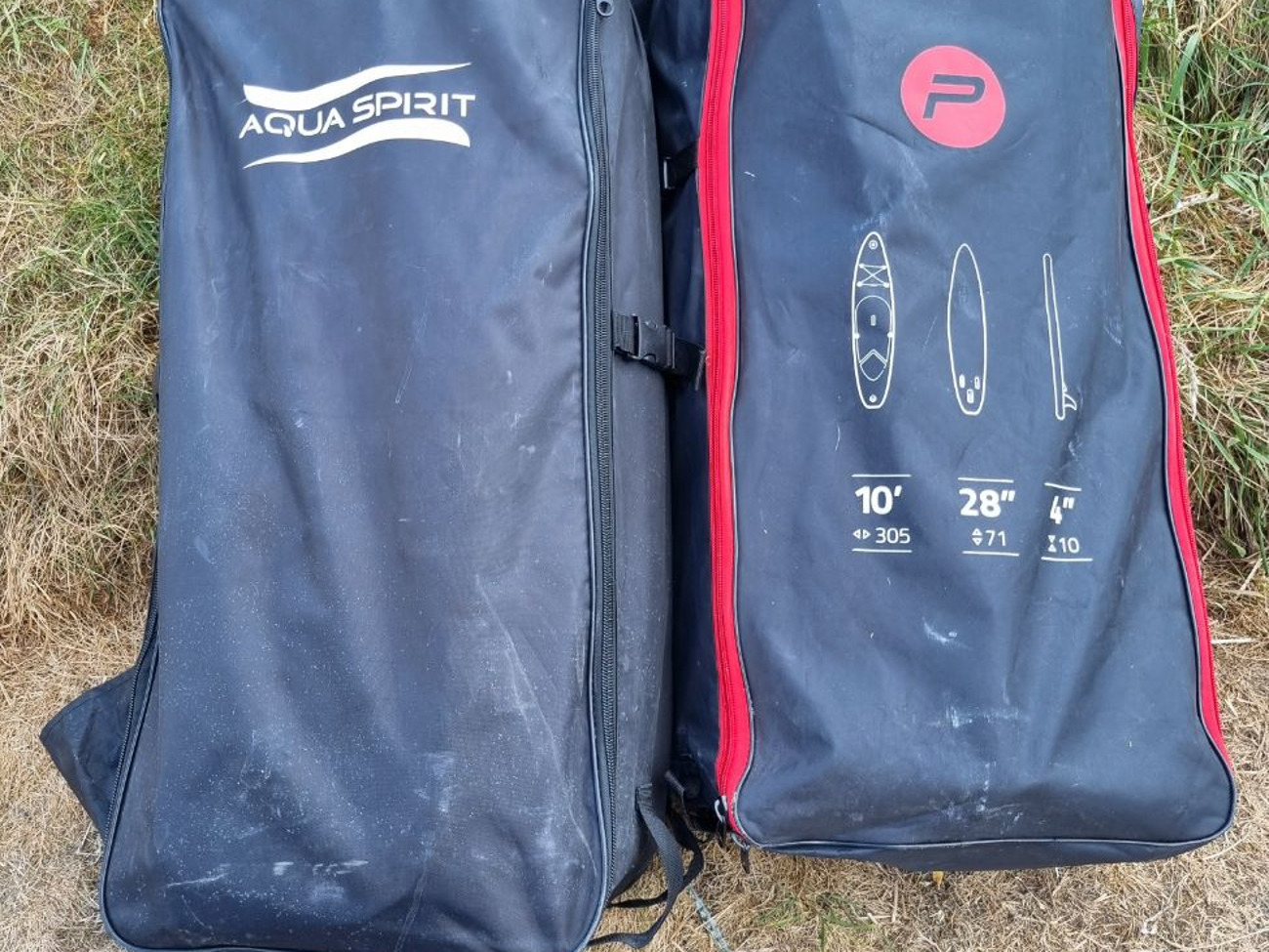  2 inflatable paddle boards