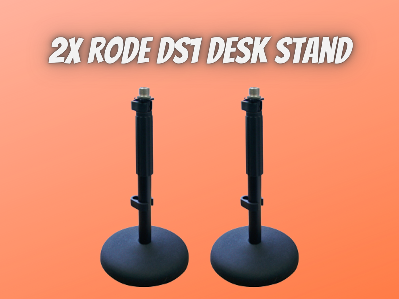  2x rode ds1 desk microphone stand - streaming,  podcasts 
