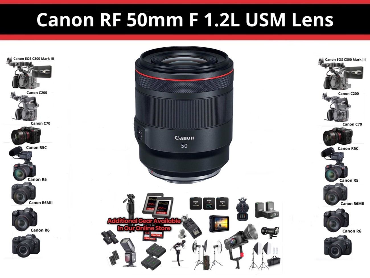  canon rf 50mm f1.2l usm