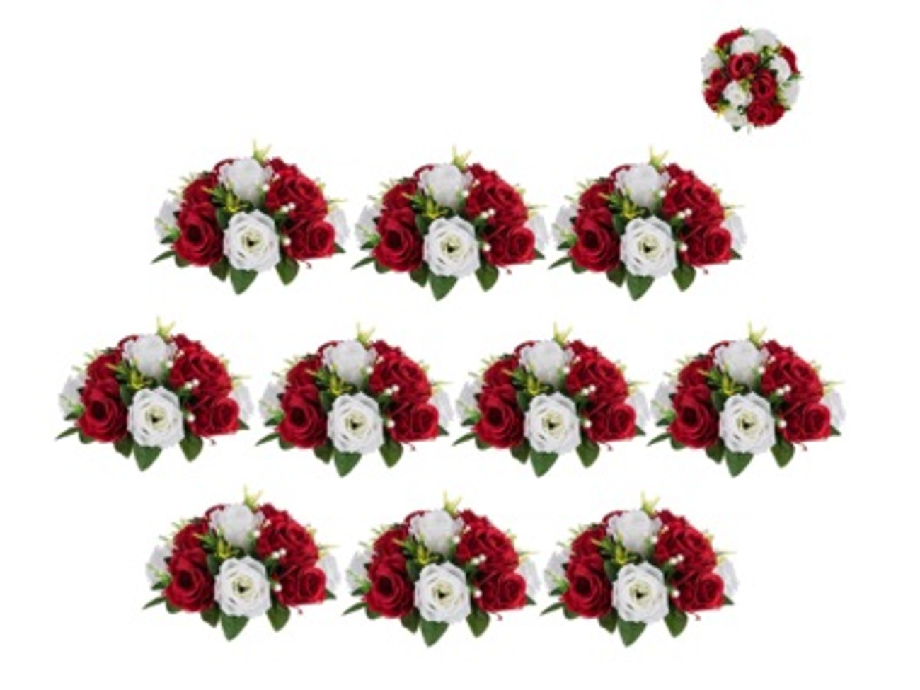  flower centerpieces for tables wedding 10 pcs fake flowers 
