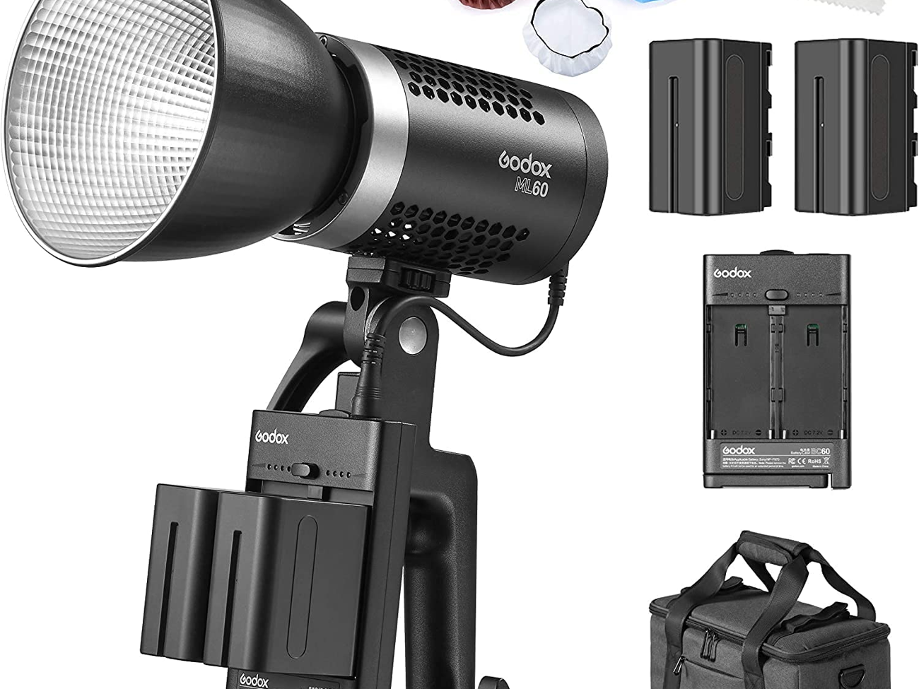 ⭐ godox ml60bi | 60w bi-color led light (batteries/ac) ⭐