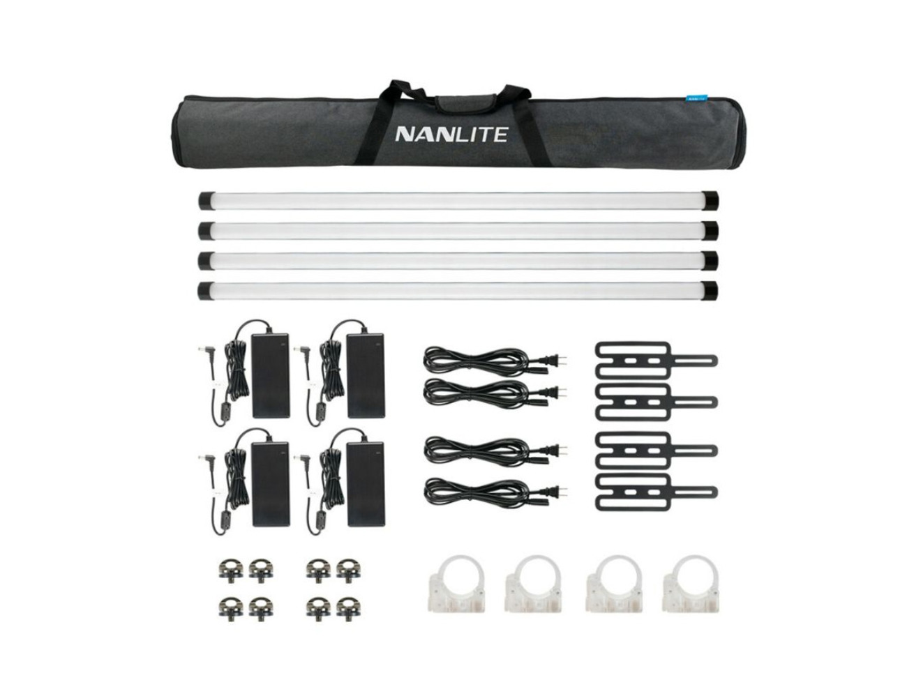  nanlite pavotube ii 30x 4ft/1.2m 4kit rgb + floor stands