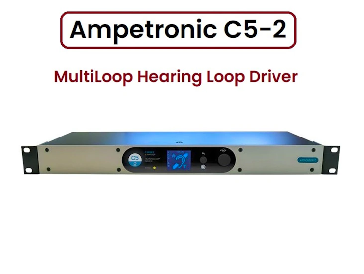 new ampetronic c5-2 multiloop hearing loop driver