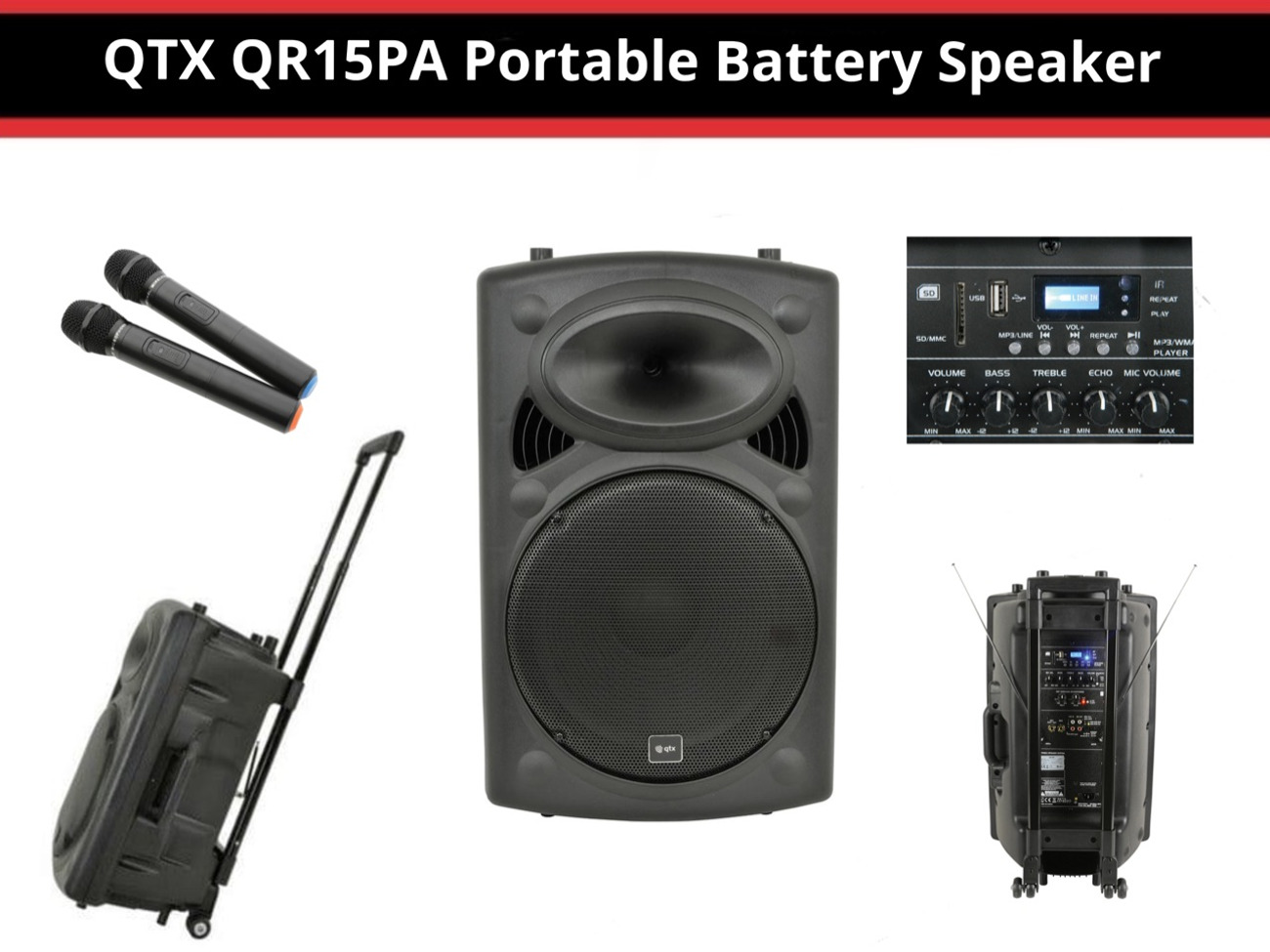  portable battery speaker (disco)