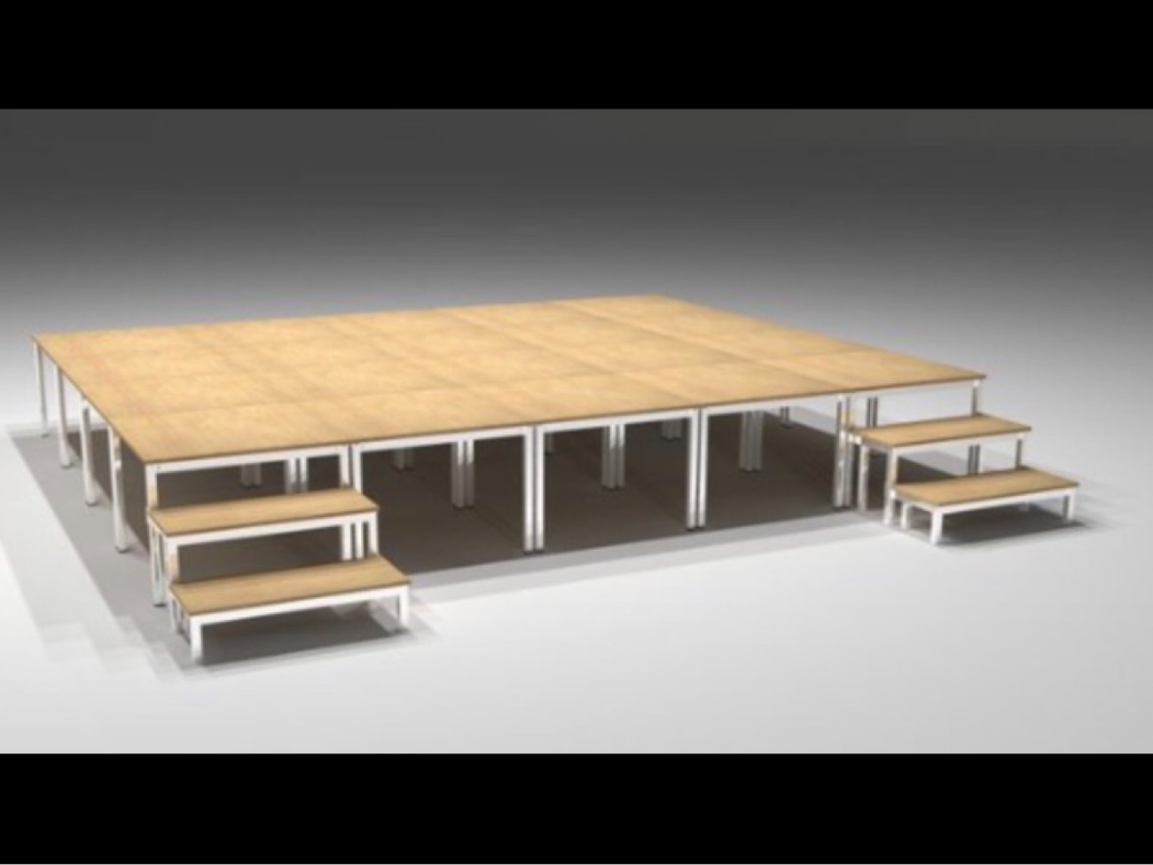 Portable stage hire in or outdoor use pa system mics + more