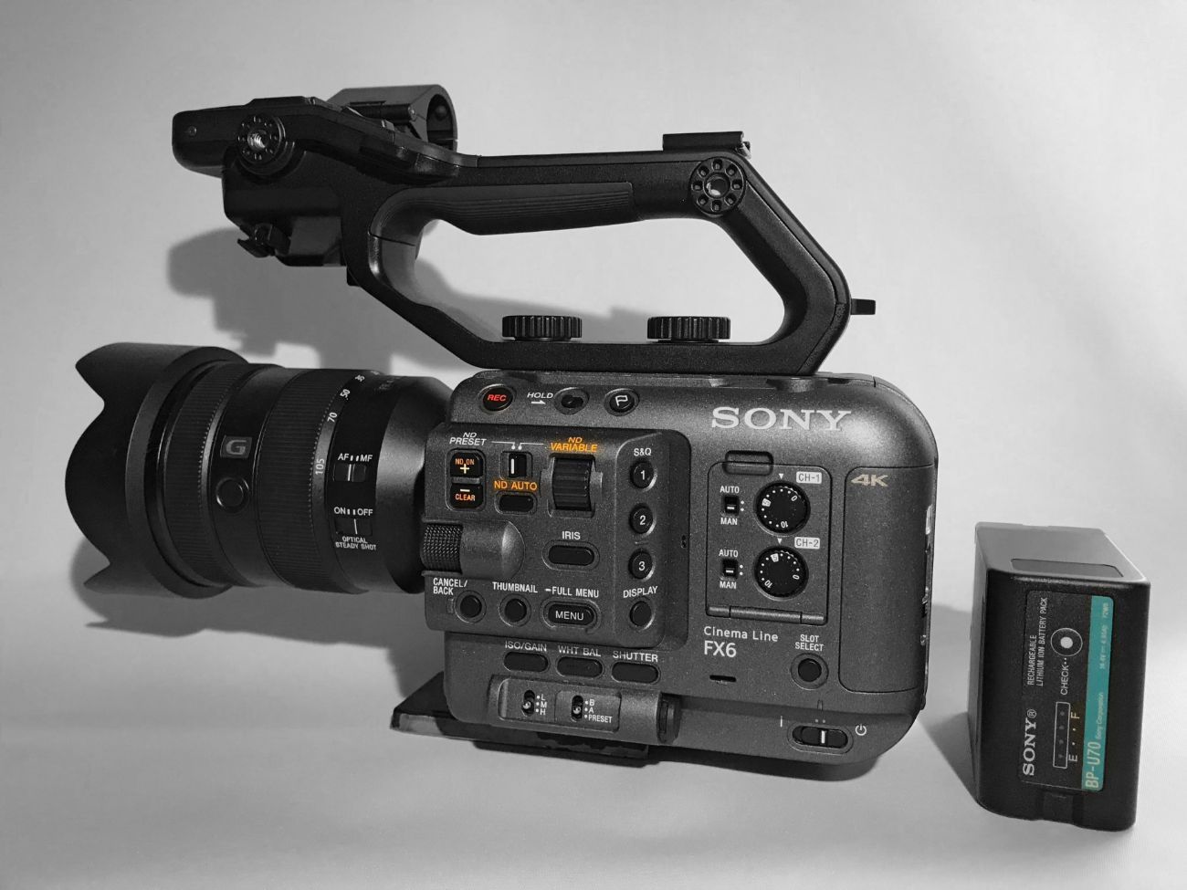 Rent Sony FX6 Digital Cinema Camera with 24-105mm lens 2 x BP-U70 
