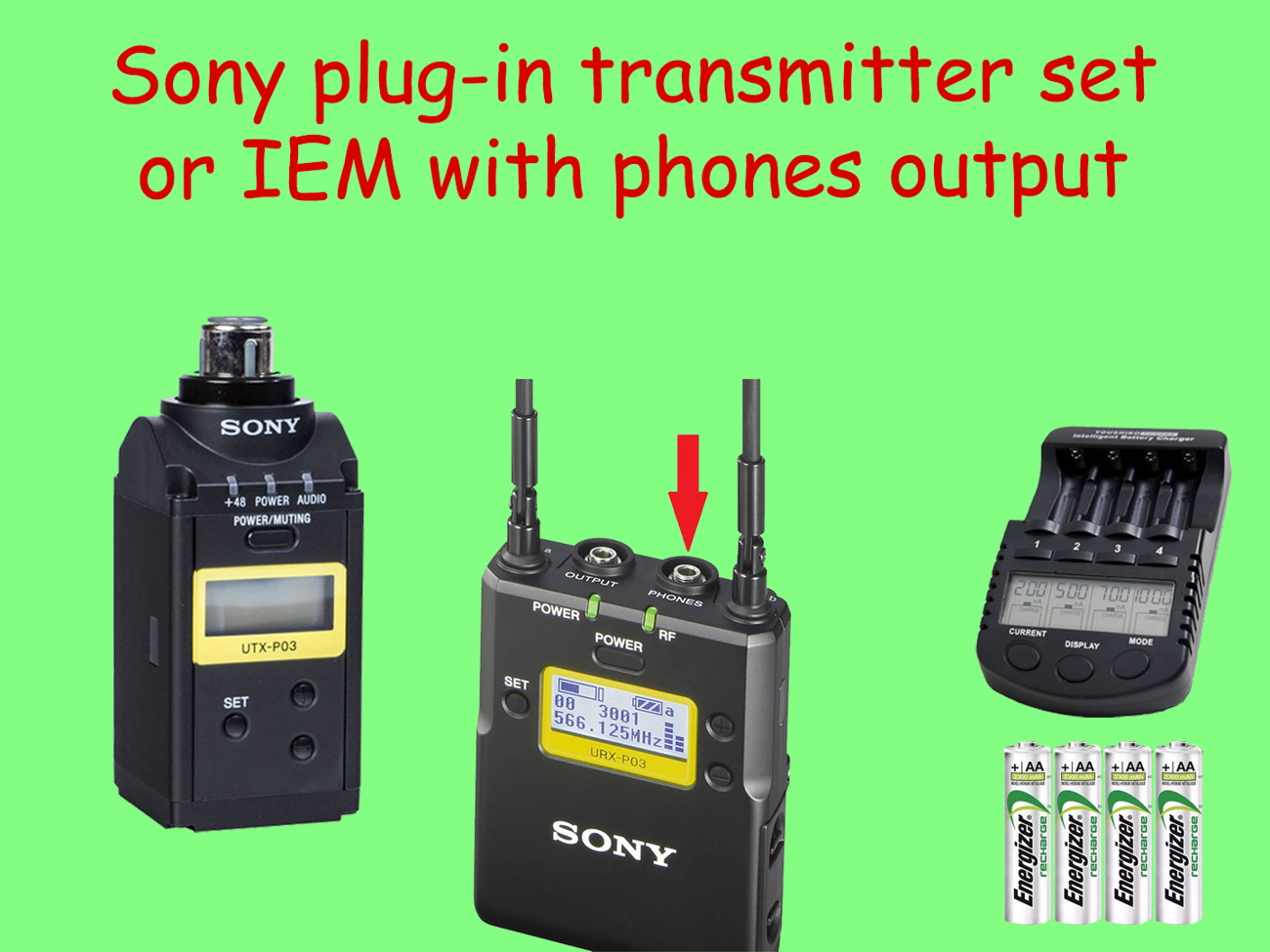 Sony wireless plugin transmitter or iem