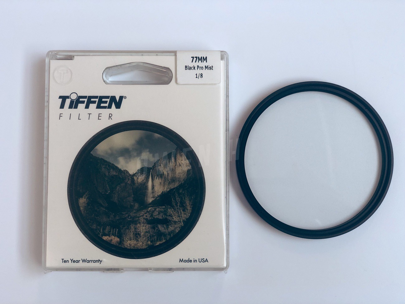  tiffen 77mm black pro mist 1/8th filter