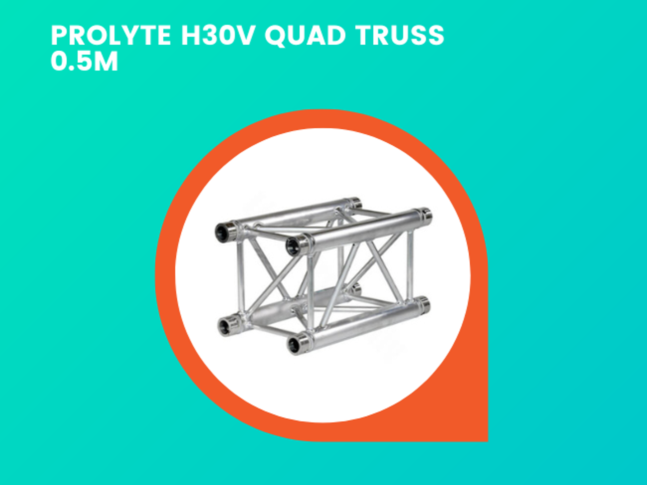 0.5m prolyte h30v quad truss