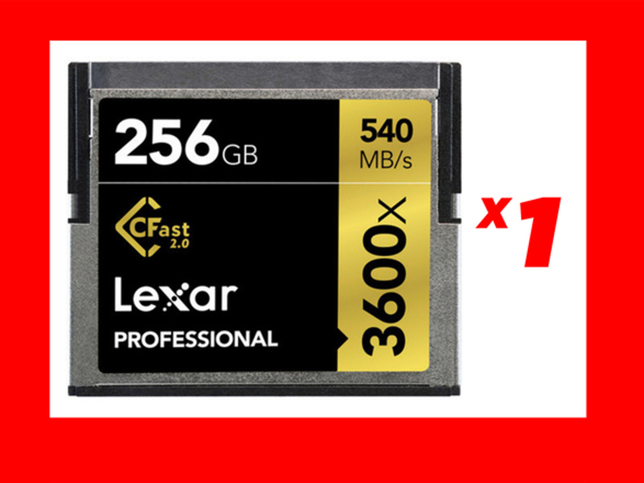 Rent (1) Lexar 256GB 3600x CFast 2.0 Card from Eric B for $24 - 34/day