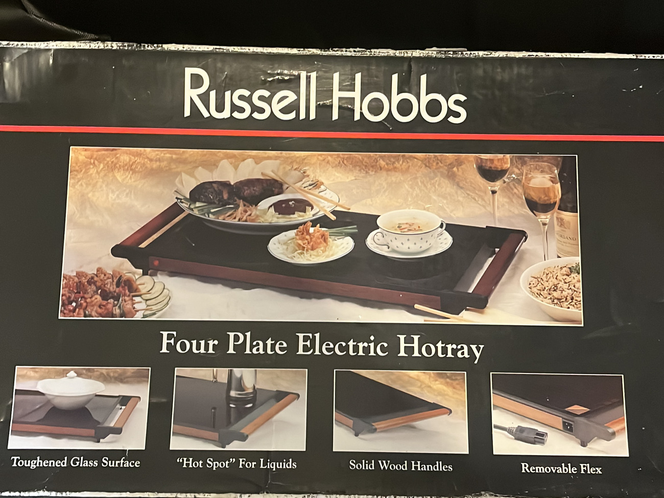1 russell hobbs electric hot tray/ hot plate 