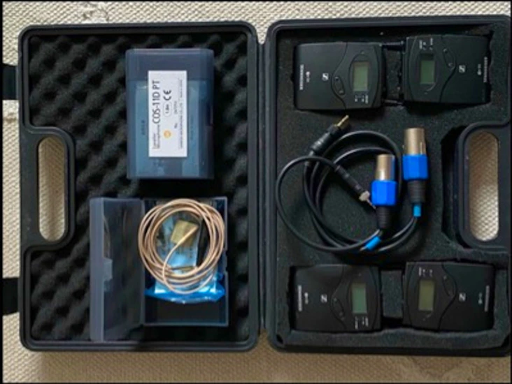 1 x sennheiser g4 set with sanken cos-11