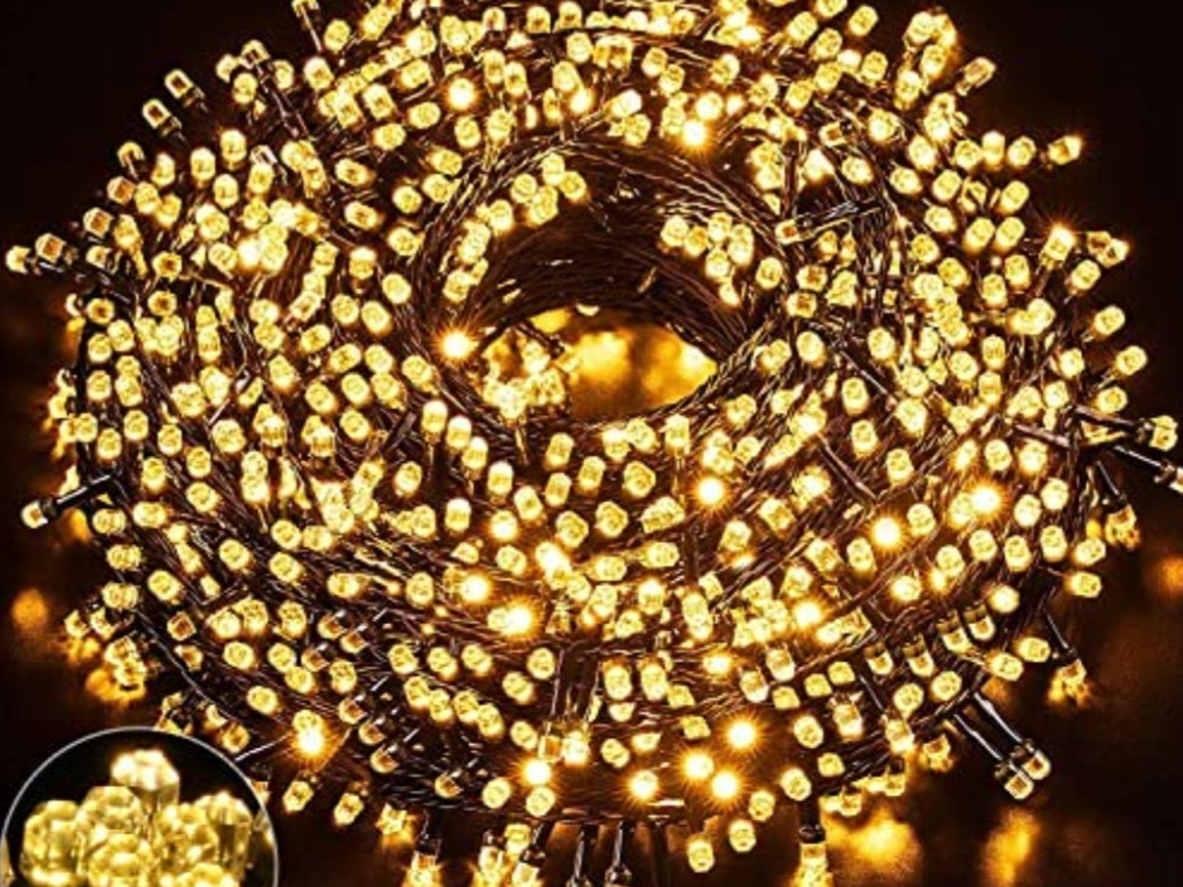 100m 1000 led fairy lights. indoor and outdoor