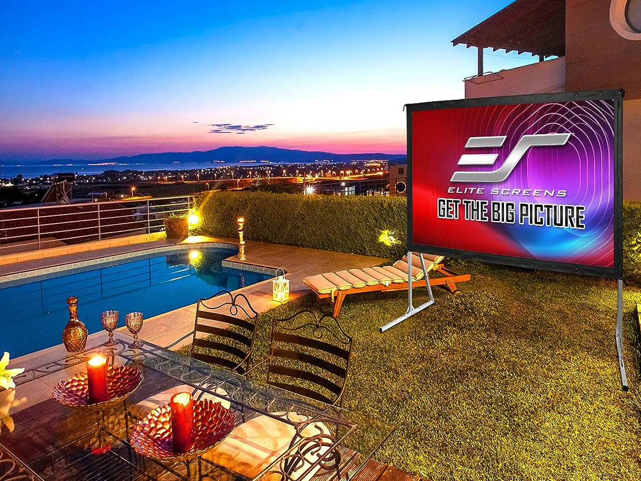 1080p projector & 100 inch screen