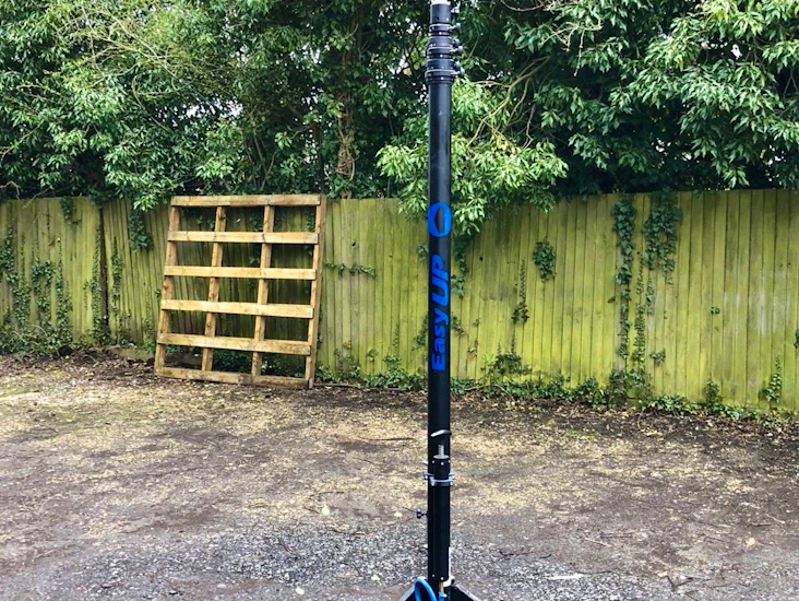 10m pneumatic photography mast w/ wireless 360 pan/tilt head