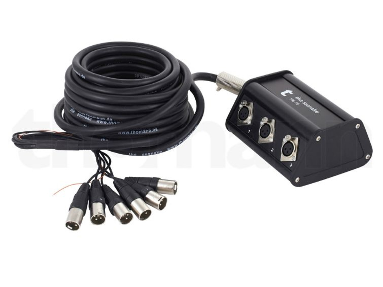 10m xlr snake and stage box 6 way
