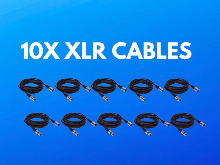 10x xlr cable 6m