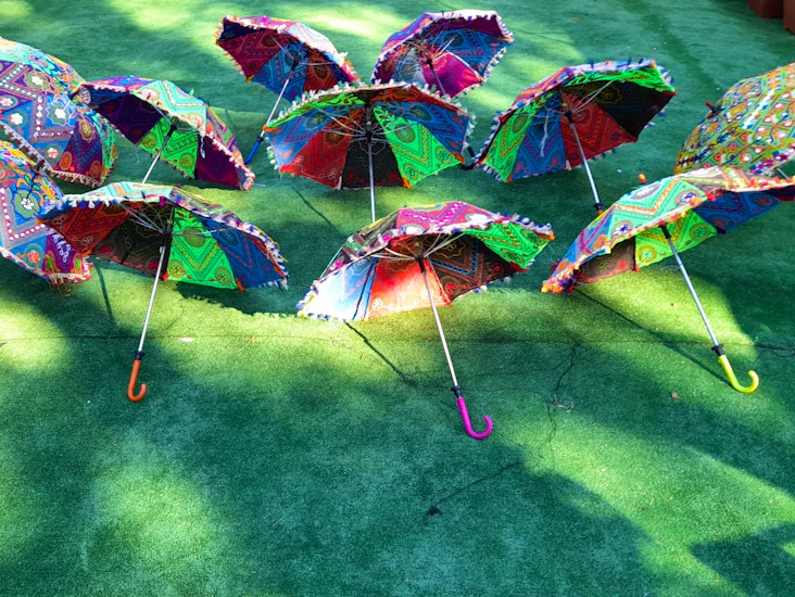 10xindian cotton party decor umbrellas