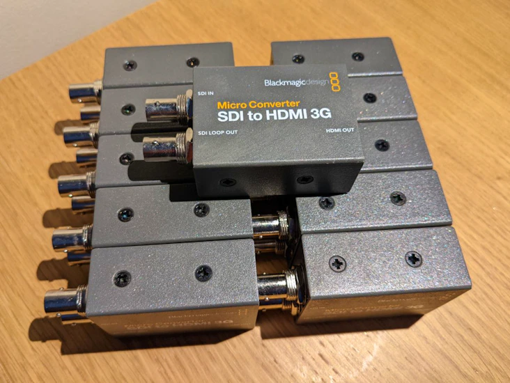11 x blackmagic sdi to hdmi micro converter 3g