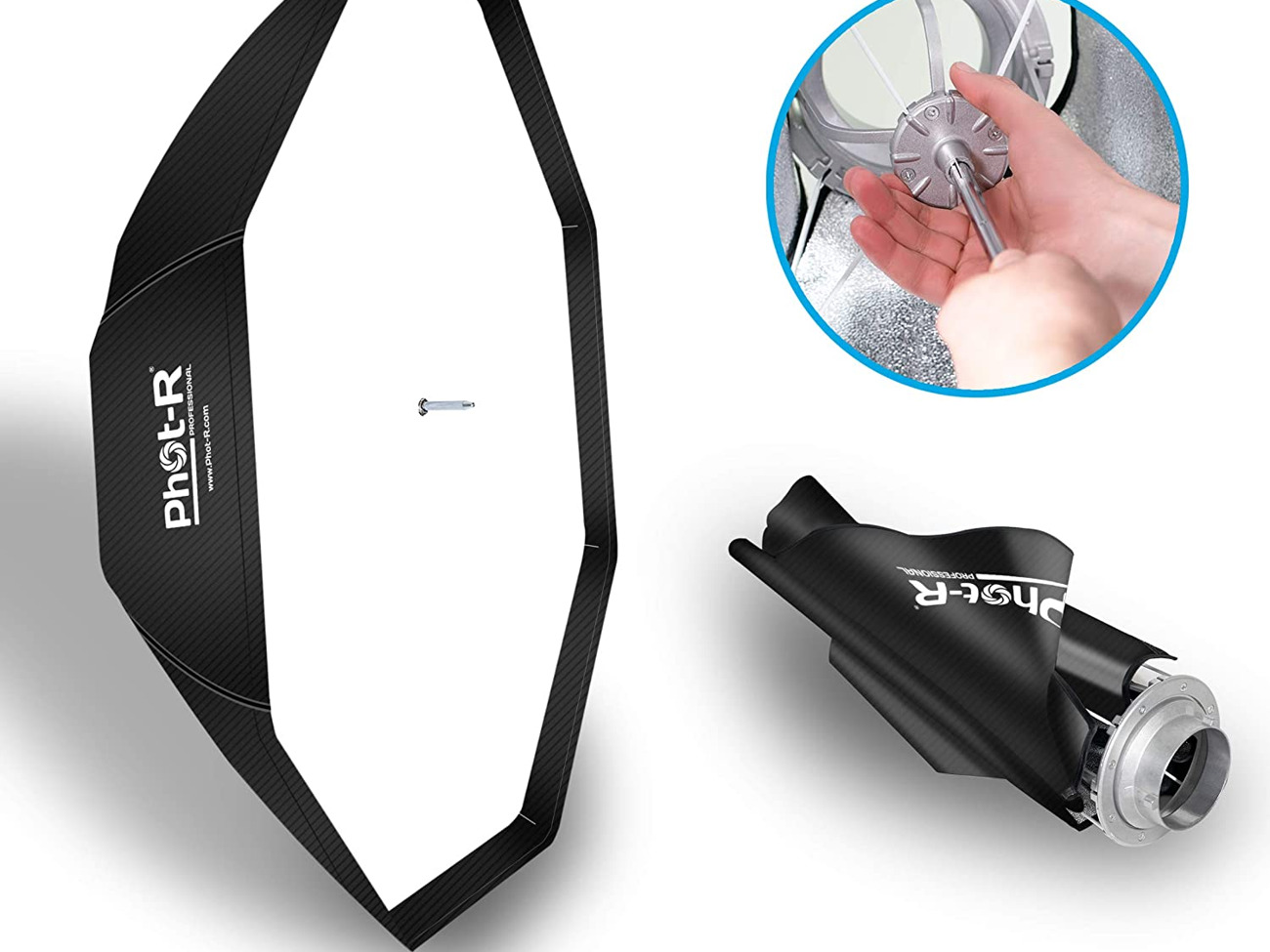 120cm umbrella style octagon softbox bowens s mount