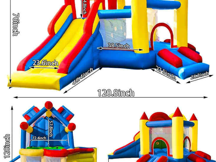12.3 x 10 ft inflatable bouncy house castle