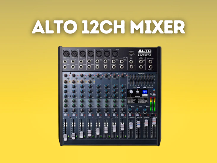 12ch mixer - alto live 1202 12 channel, 2-bus mixer