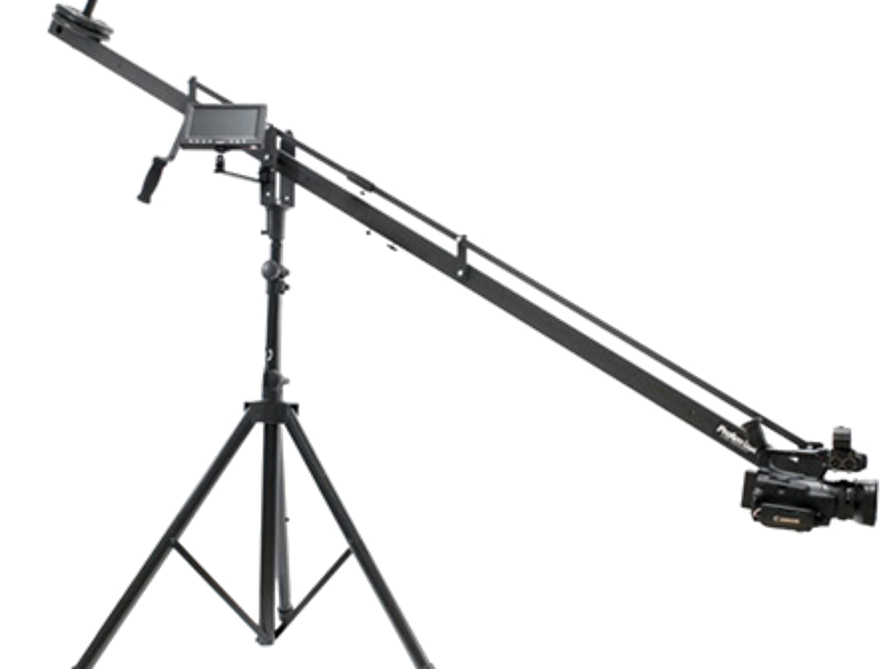 12ft long proaim jib with tripod and counterweights