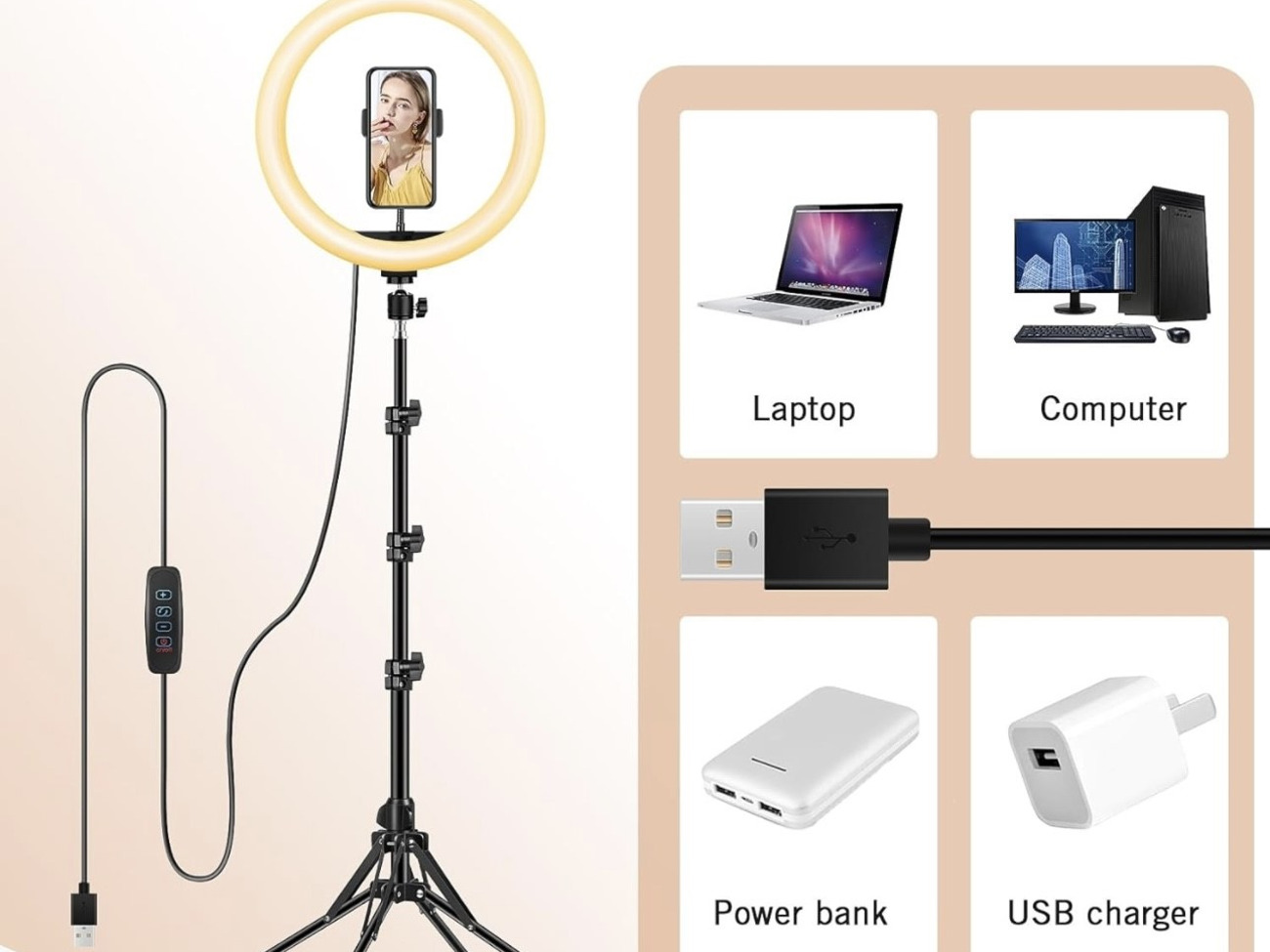 13" premium ring light