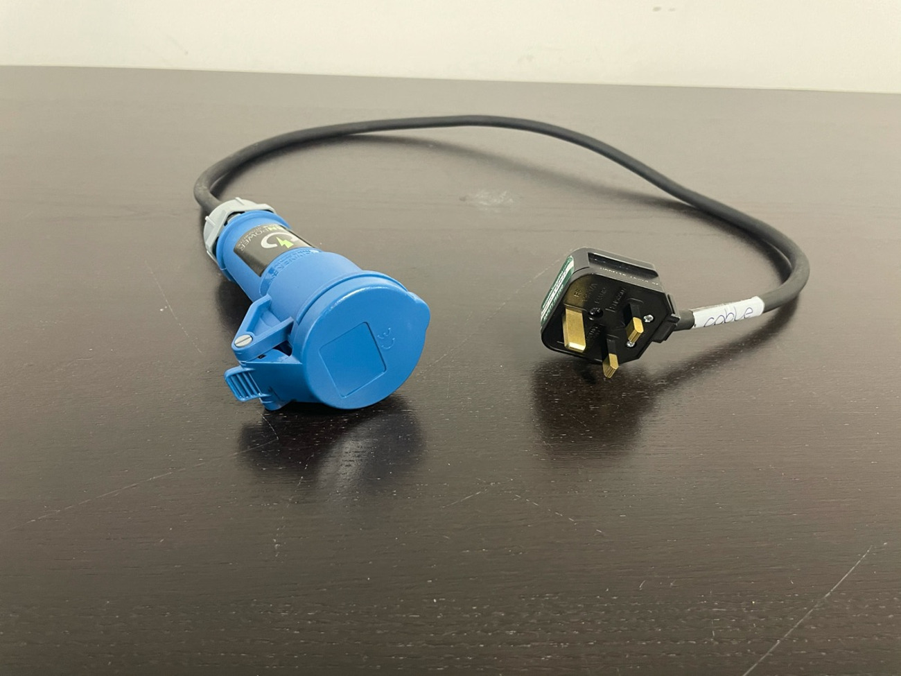 2 x 13amp plug to 16amp coupler cable