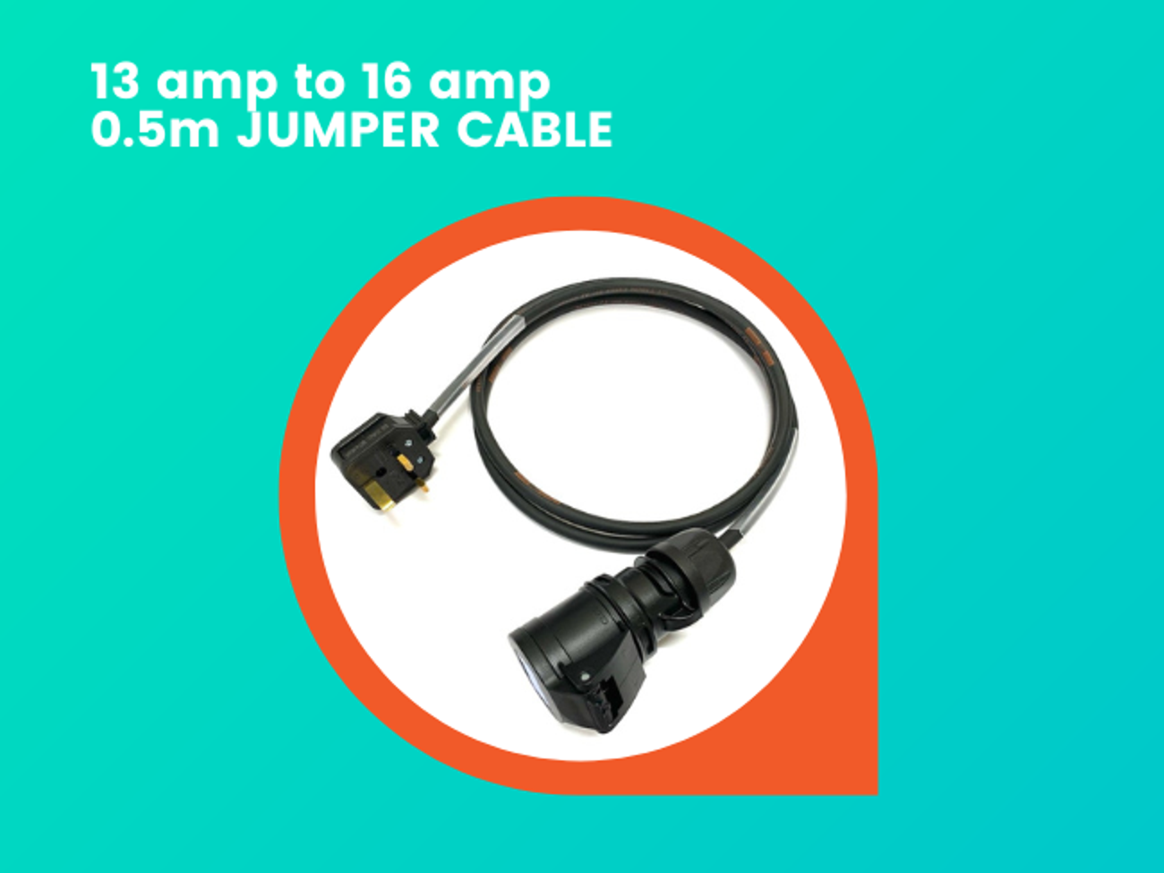 13amp to 16amp 0.5m jumper cable