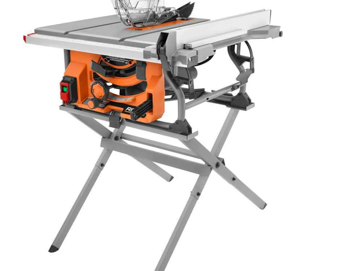15 amp 10 in. table saw with folding stand