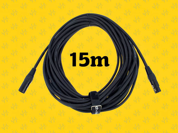 15m xlr cable male - female