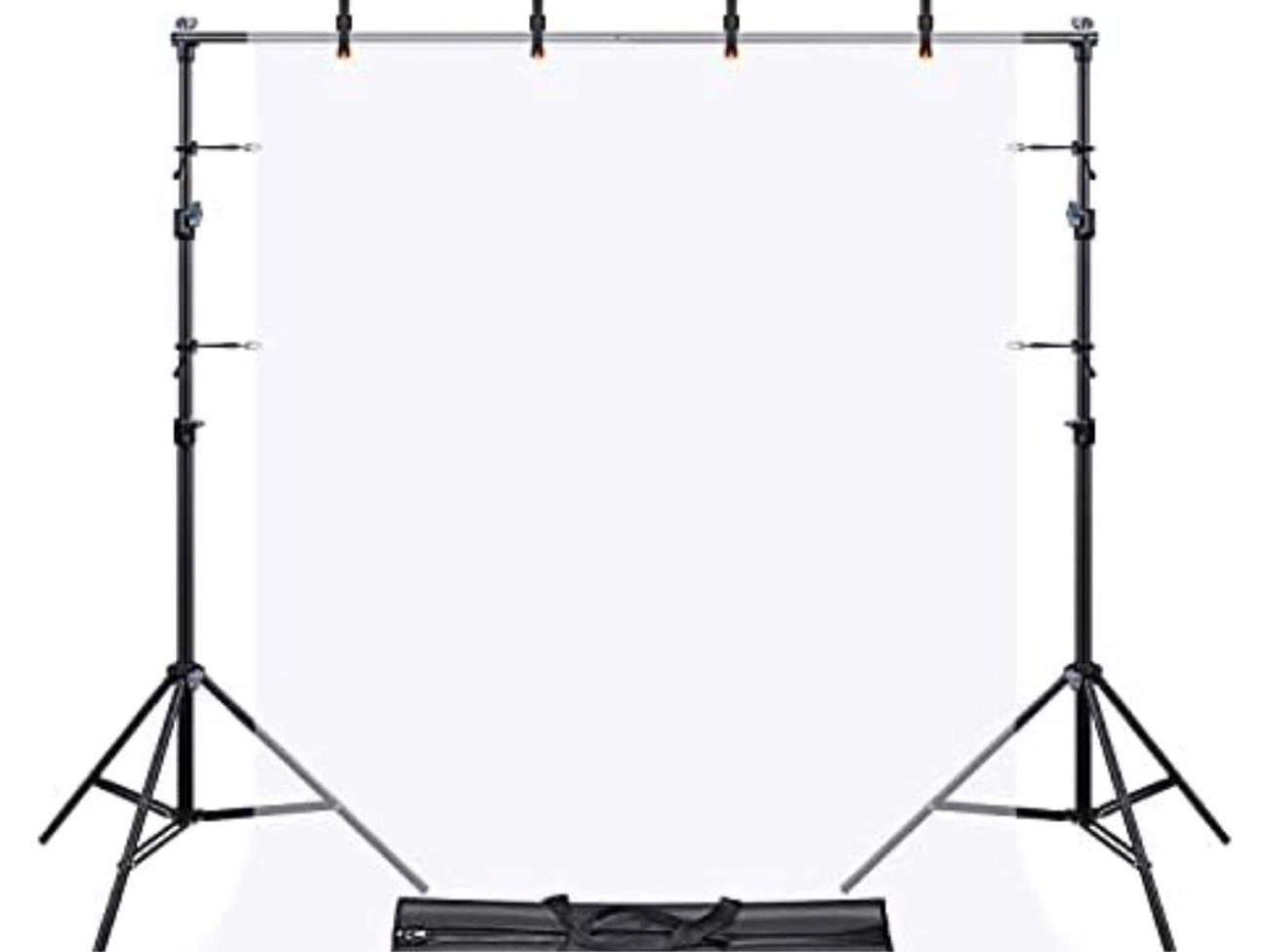 1.5x2m adjustable backdrop stand with 4x clamps