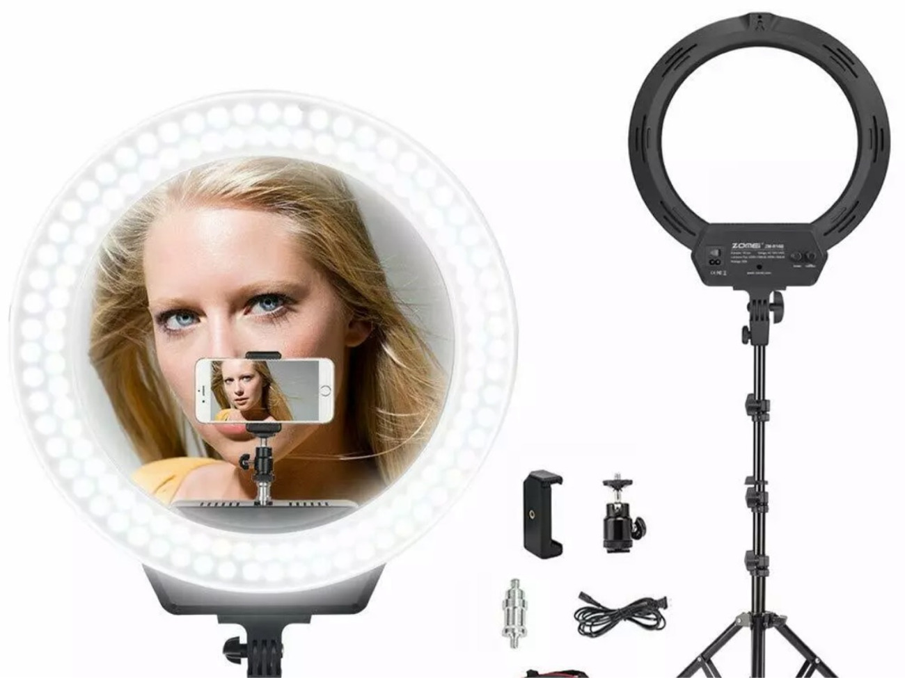 16” led ring light + camlink tripod 