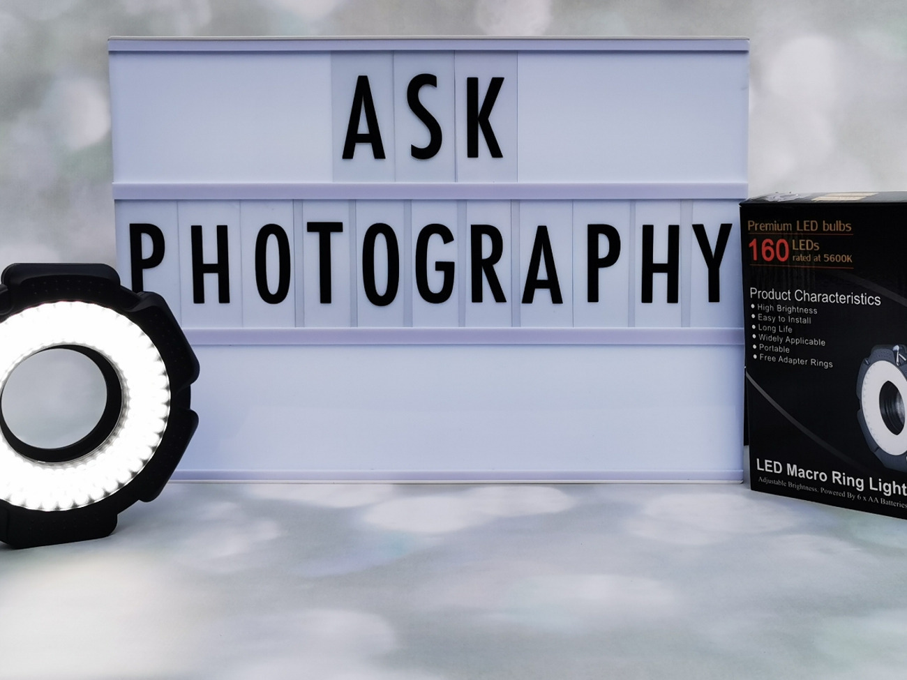 160 led macro ring light neewer r-160s for photo/video 5600k