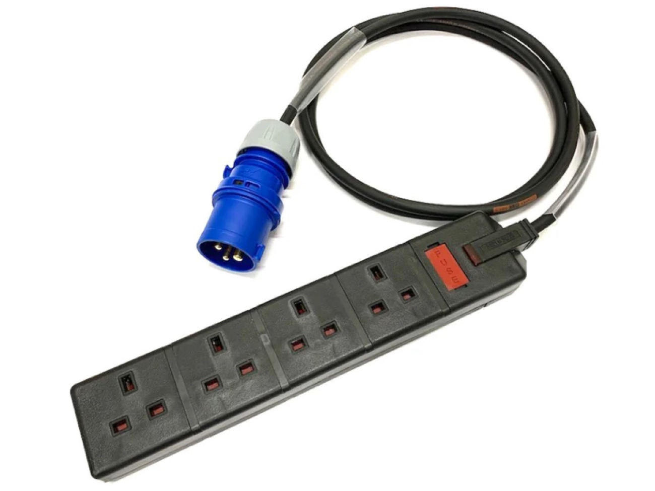 16amp plug - 13 amp 4 gang socket, 5 meter