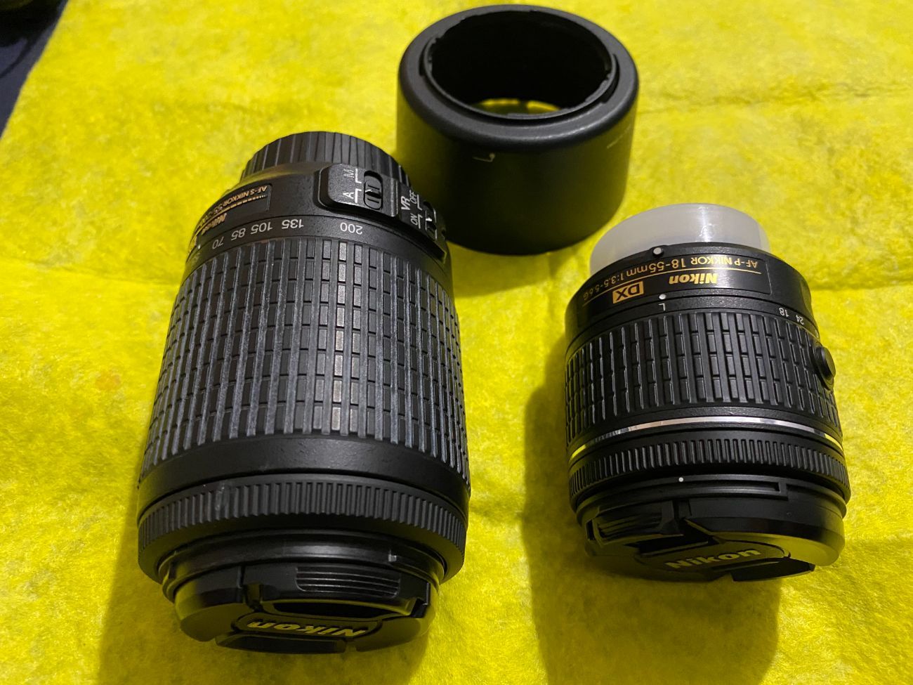 18-55mm & 55-200mm nikon lens