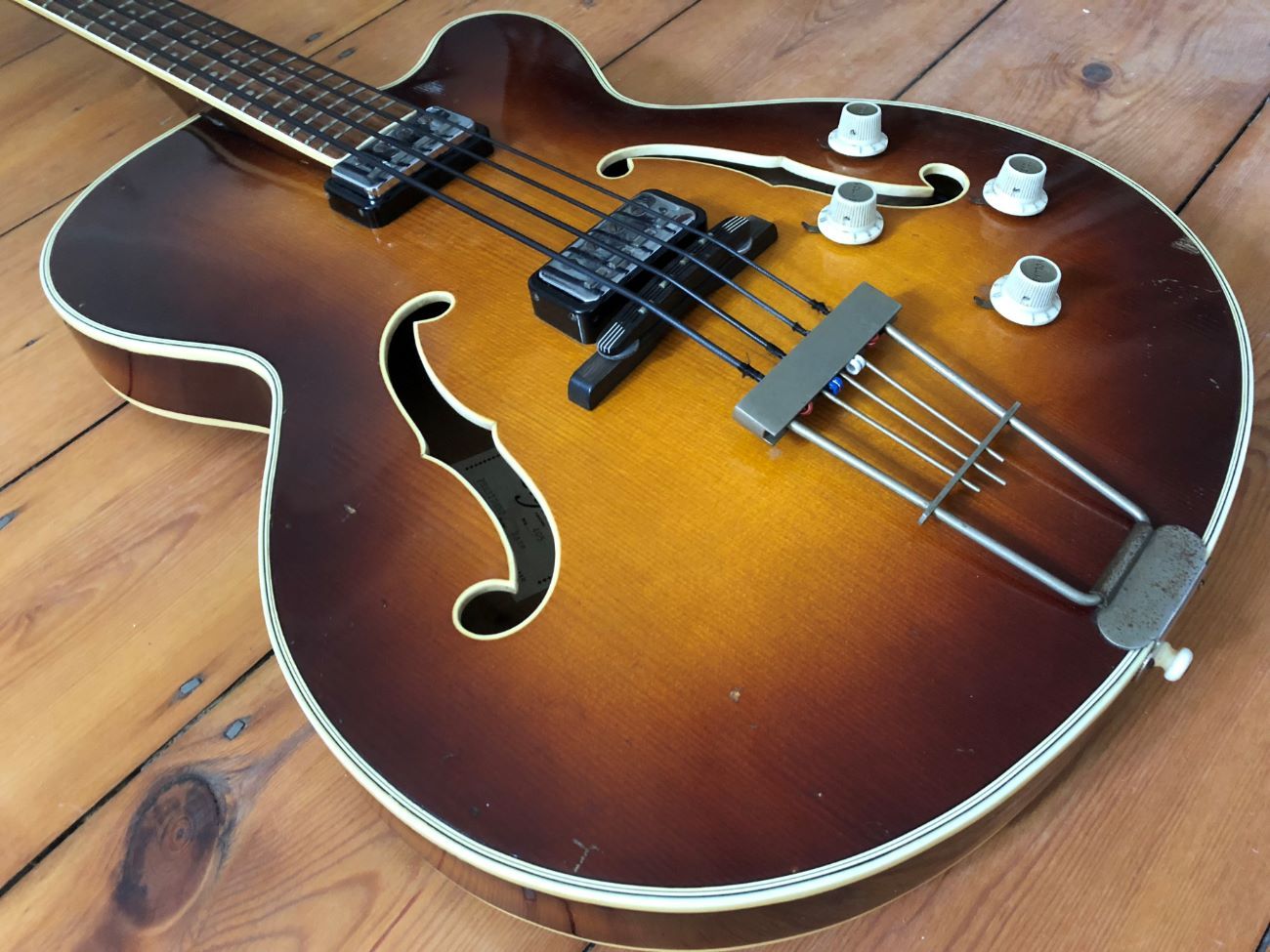 1964 hofner president bass guitar - before the beatles