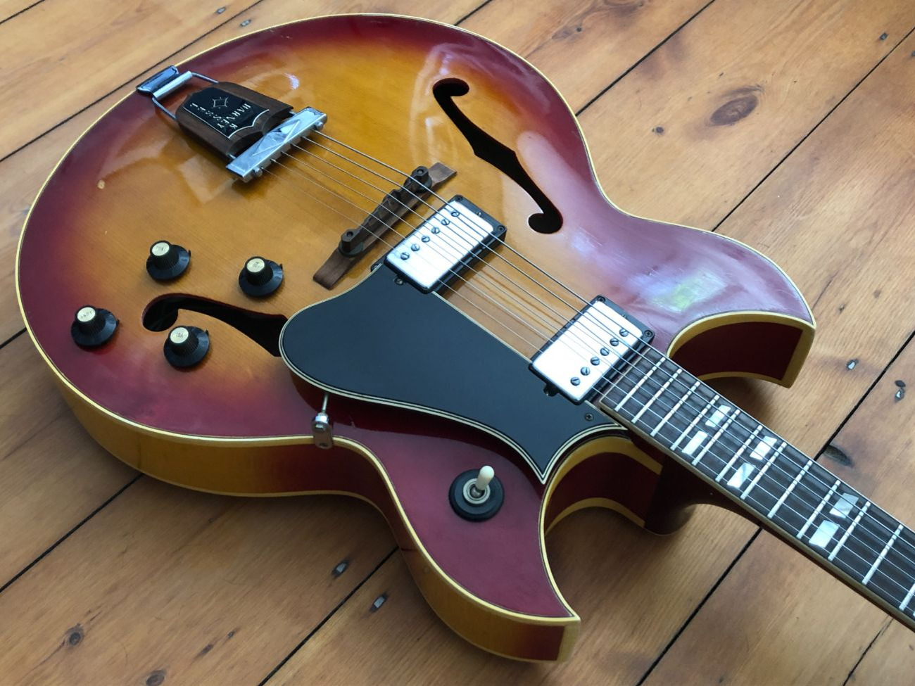 1969 gibson barney kessel archtop semi-acoustic guitar
