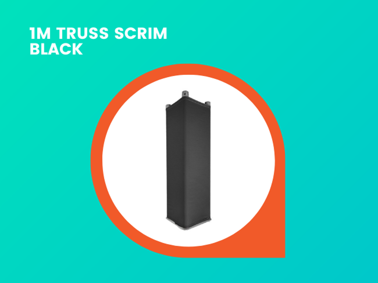 1m truss scrim black 