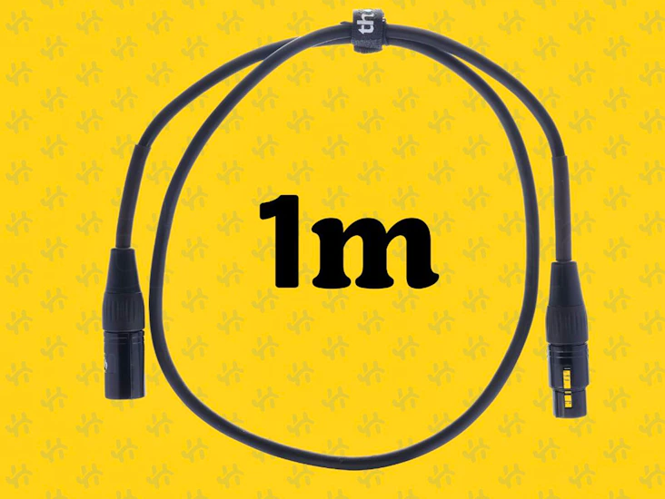1m xlr cable male - female