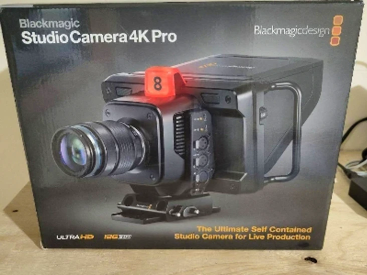 1x blackmagic studio 4k camera w lumix 14-42mm lens