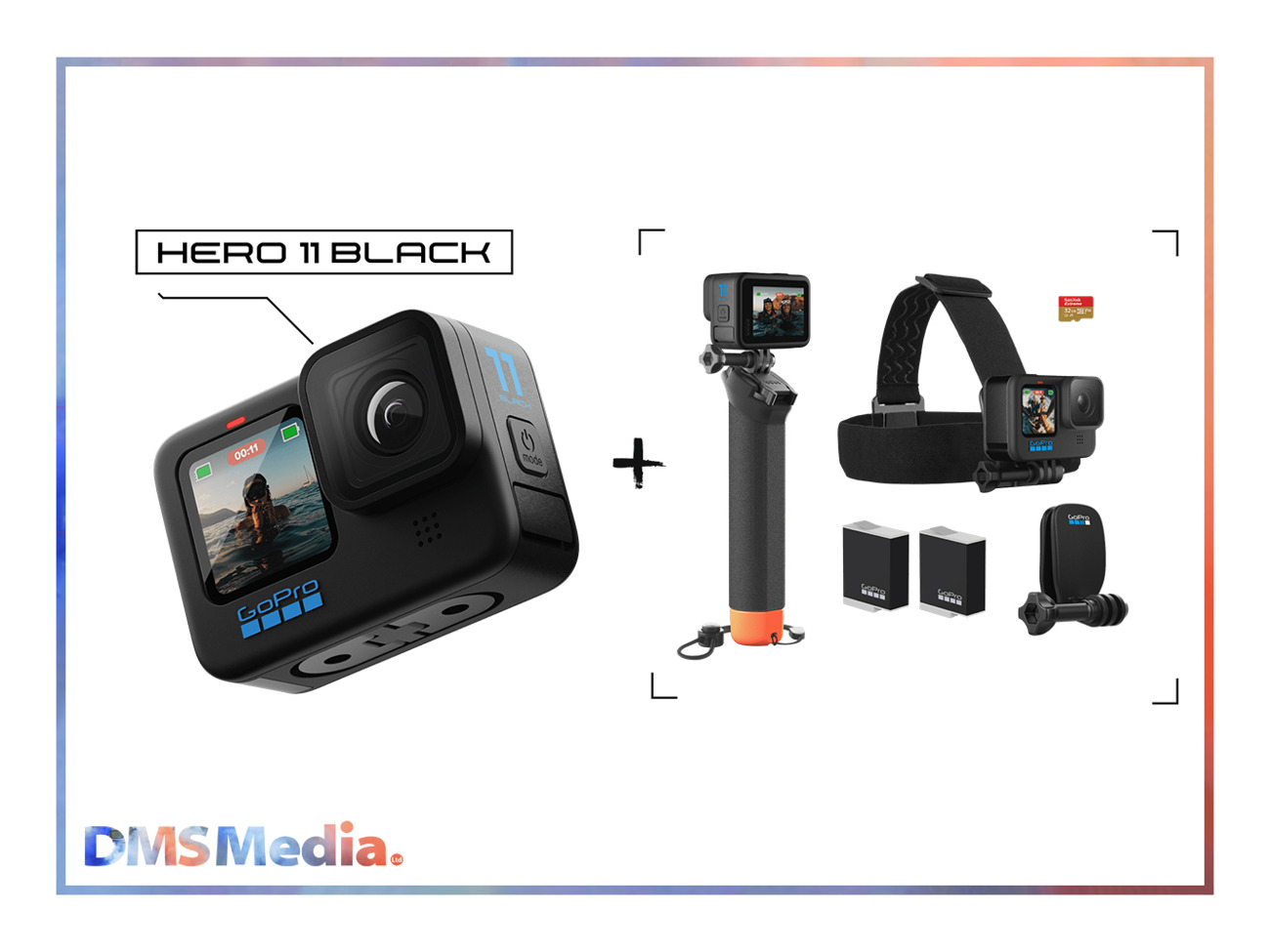 1x gopro hero11 black + accessories bundle