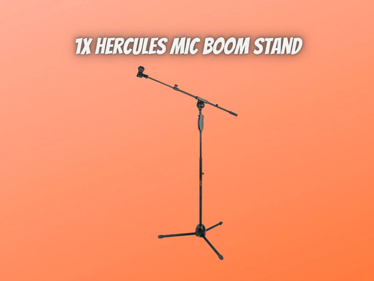 1x hercules ms631b microphone boom stand