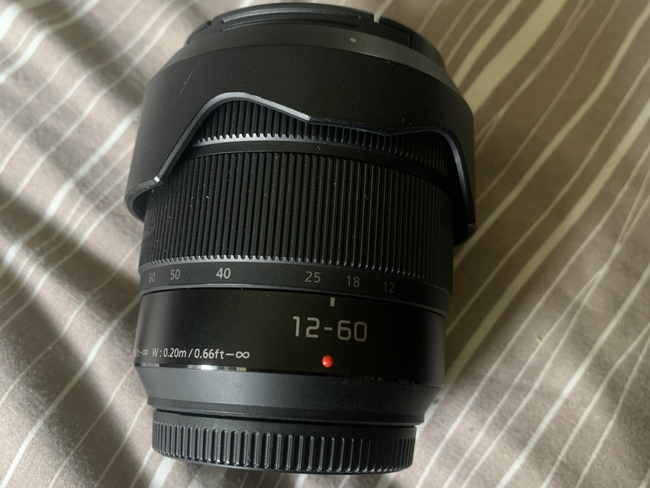 1x lumix lens 12- 60mm ( f3.5.- 5.6 )