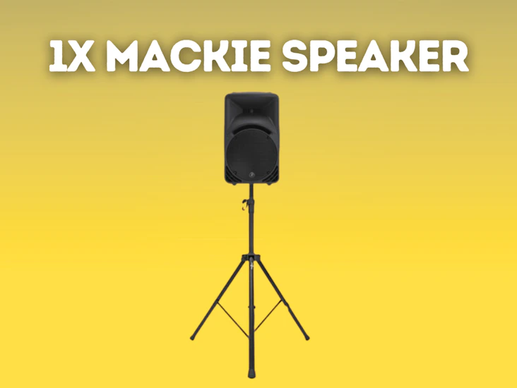 1x mackie speaker srm 450 speakers, v3
