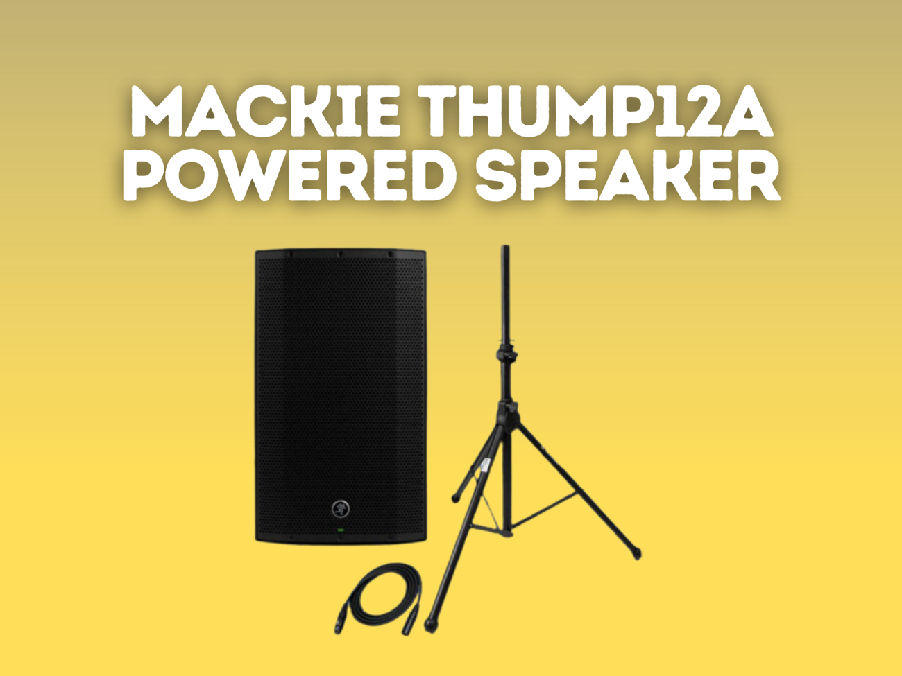 1x mackie thump12a powered speaker, 12-inch