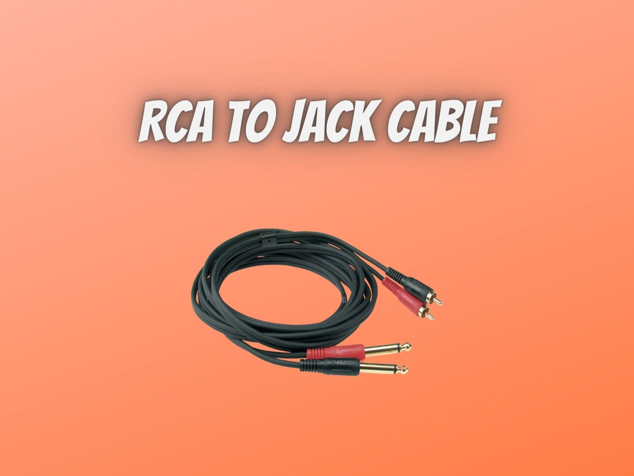 1x rca to jack cable
