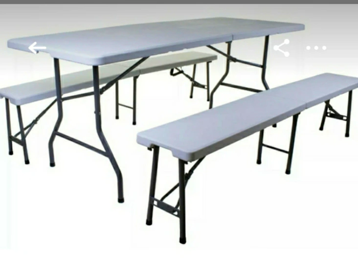 1x table and 1 x bench
